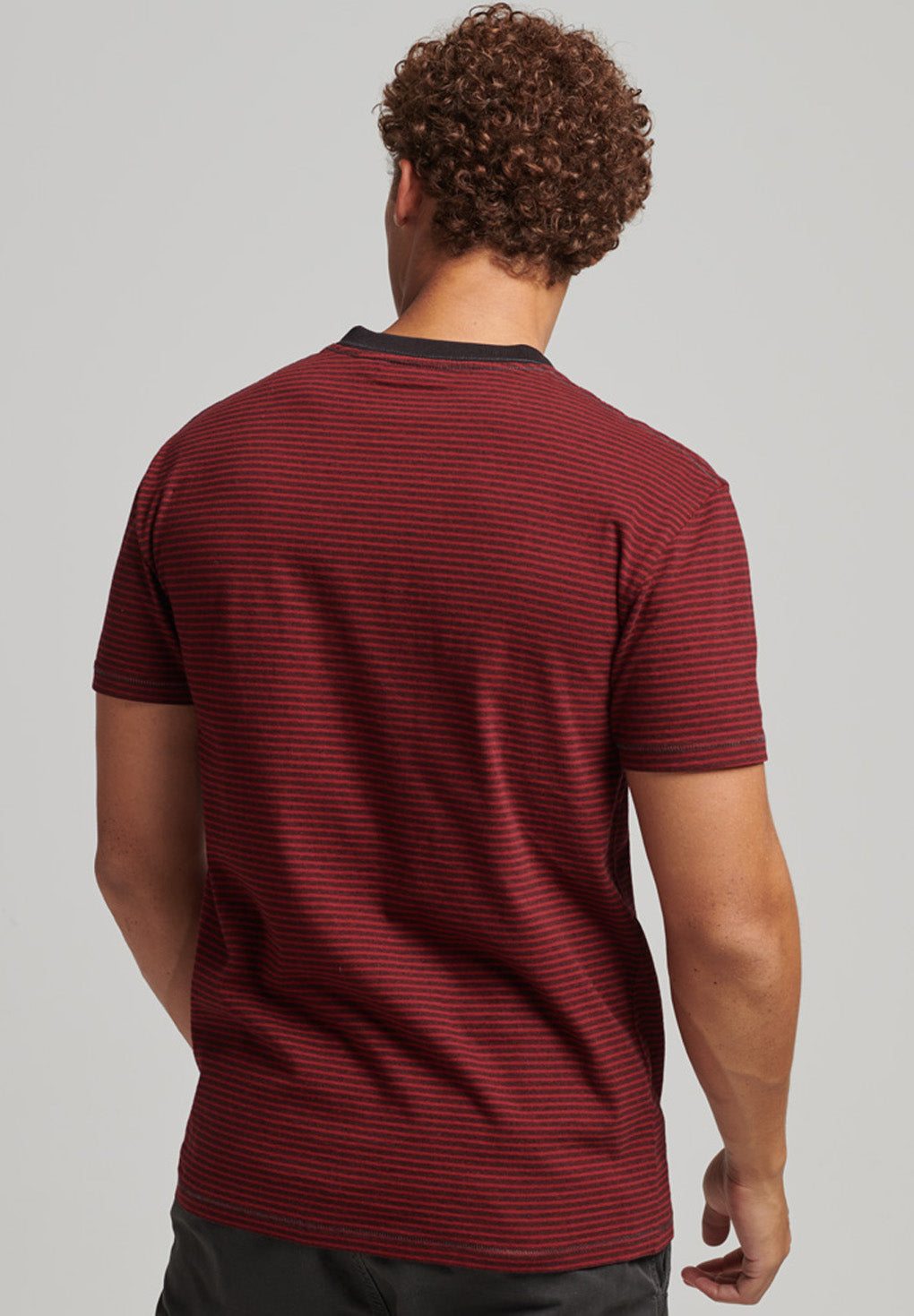 Superdry Organic Cotton Stripe Pocket T-Shirt