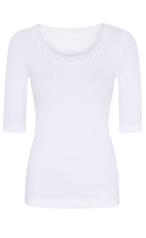 Tim & Simonsen Top - Frida SS - Bianco Online Hot Salg