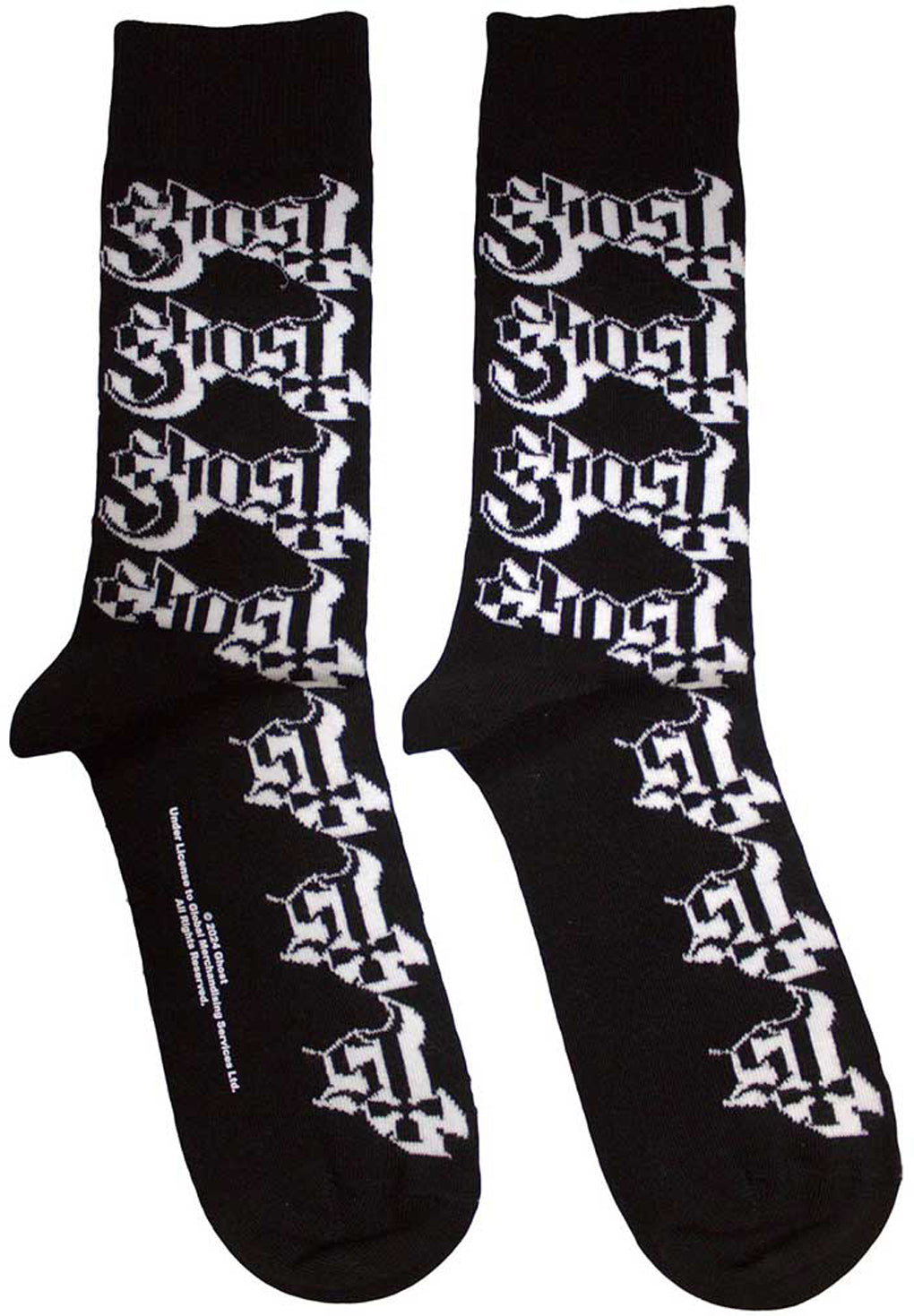 Ghost Logo Pattern Unisex Ankle Socks på udsalg