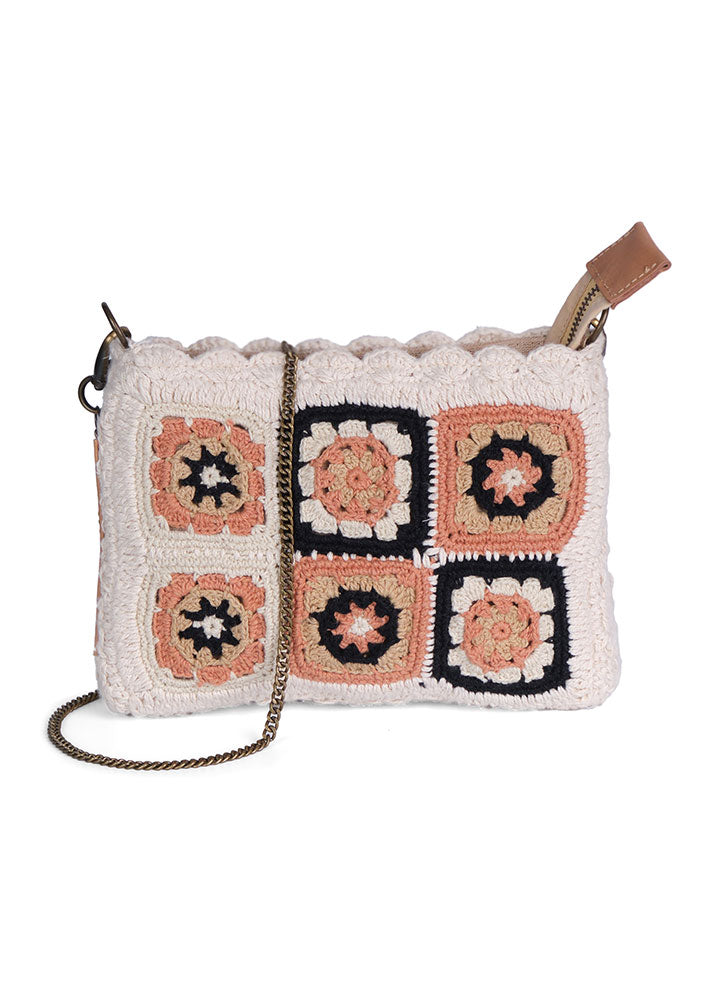 Luna Moon Las Dalias Clutch - Sandstone