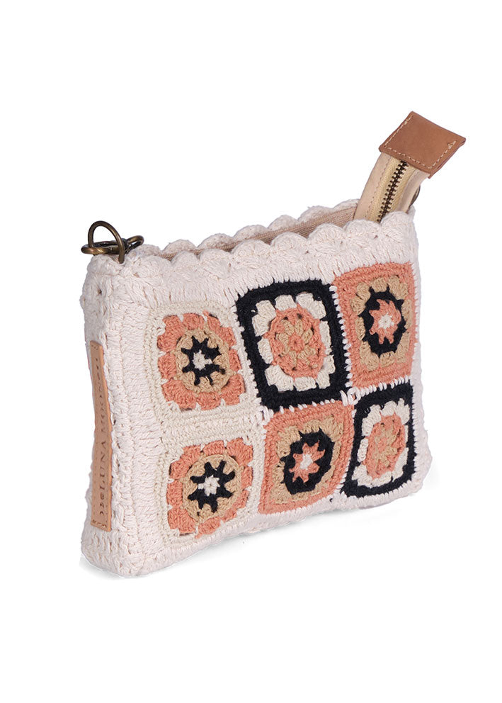 Luna Moon Las Dalias Clutch - Sandstone