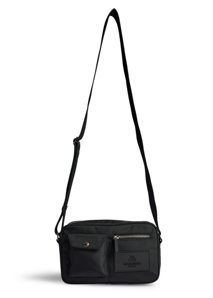 Markberg Darla Crossbody Taske - Recycled - Black/Gold Rabat