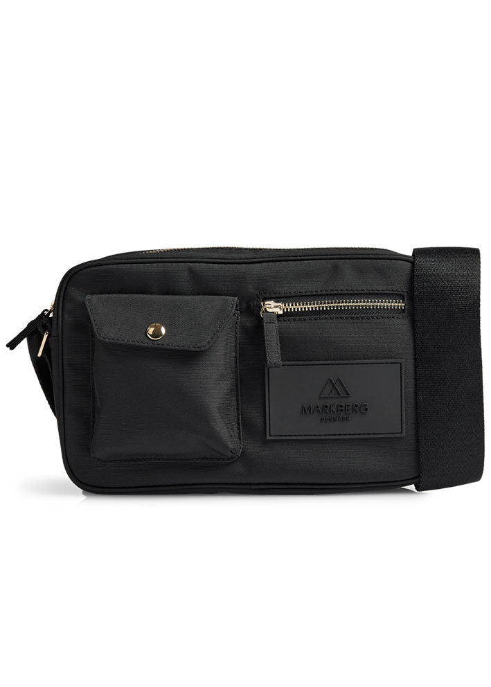 Markberg Darla Crossbody Taske - Recycled - Black/Gold Rabat