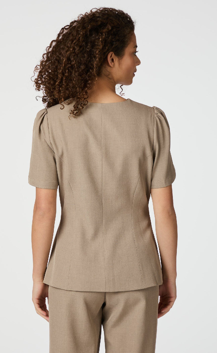 Neo Noir Bluse - Jules - Dark Taupe