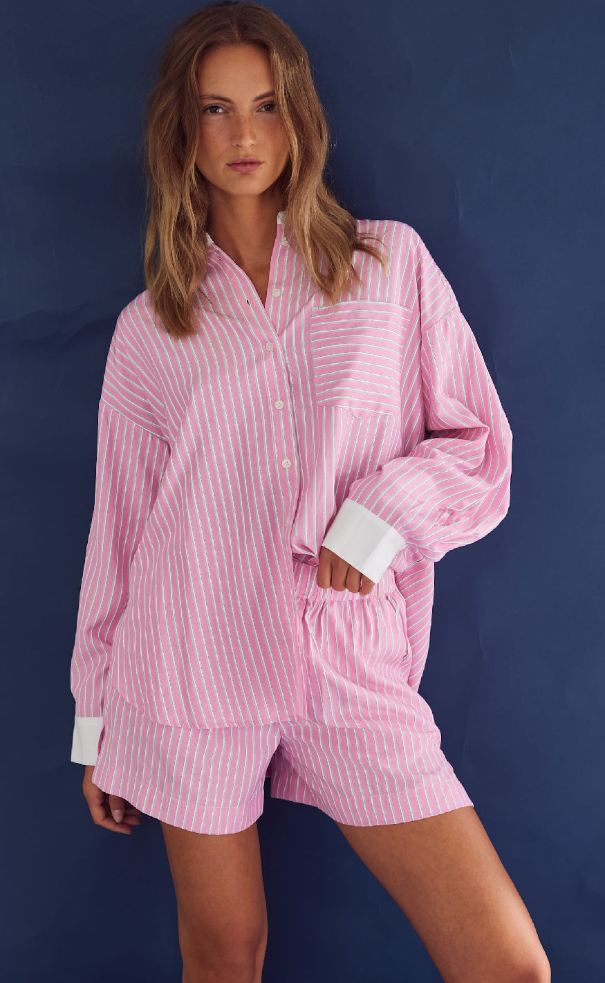 Noella Shorts - Lea - Carsyn Pink Stripe