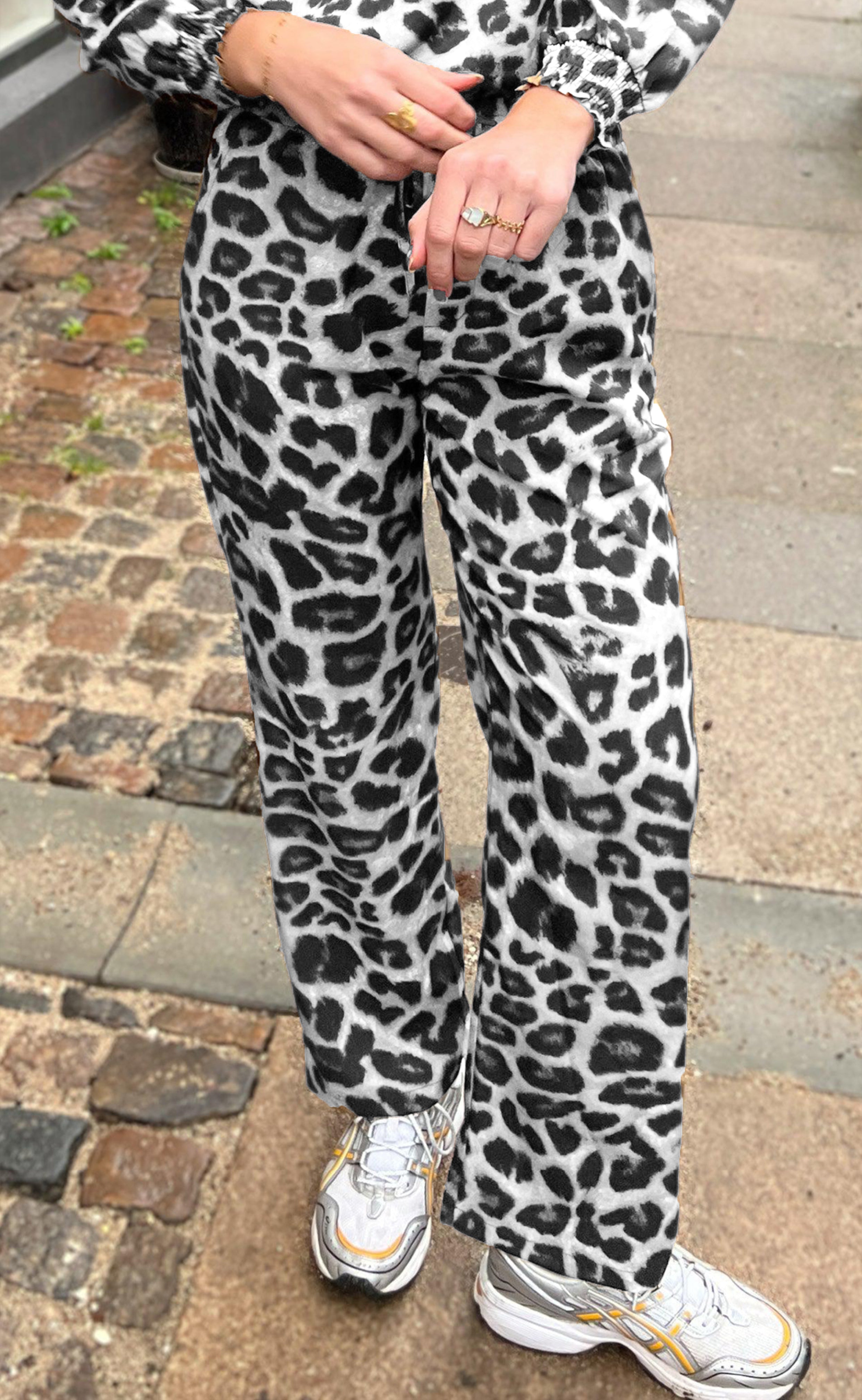 Say INA Copenhagen Bukser - Ida - Grey Leopard