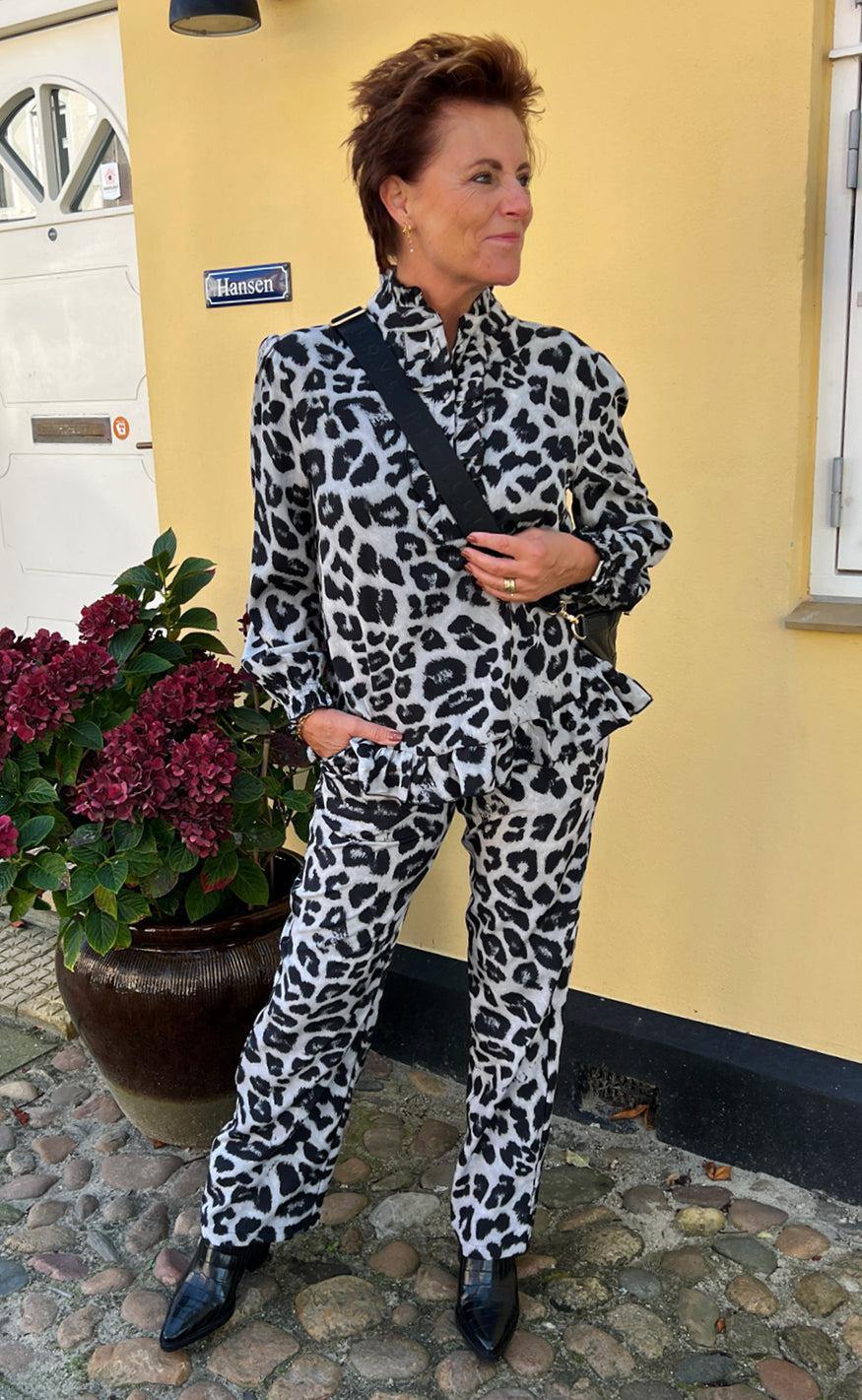 Say INA Copenhagen Bukser - Ida - Grey Leopard