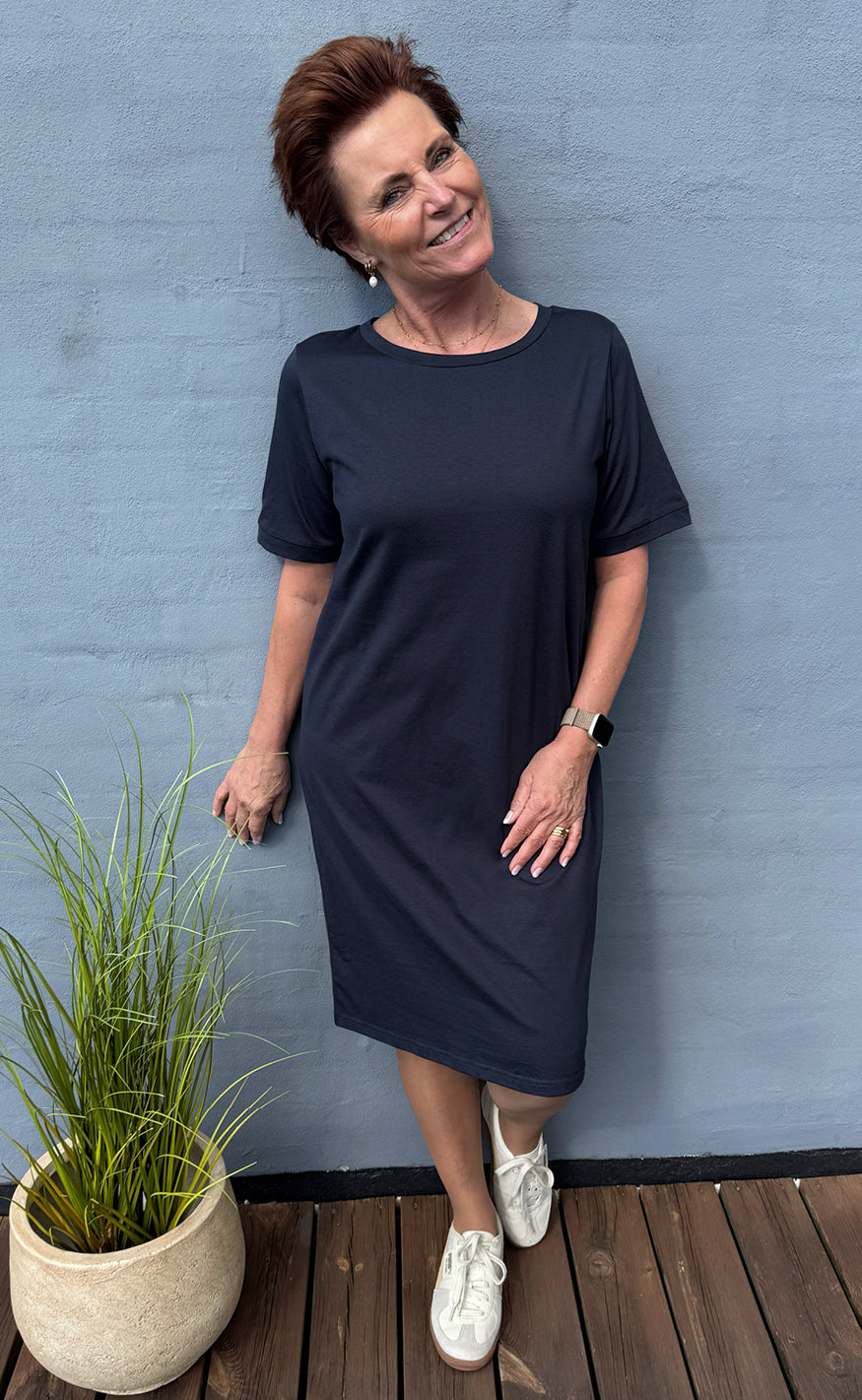Say INA Copenhagen Kjole - Alva - Navy Blue Mode