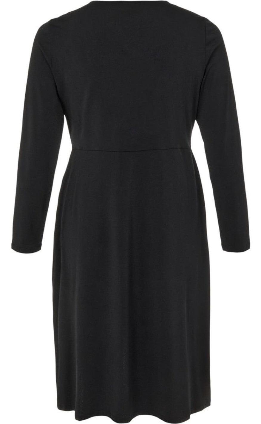 VILA Kjole - Nayeli Long Wrap - Black