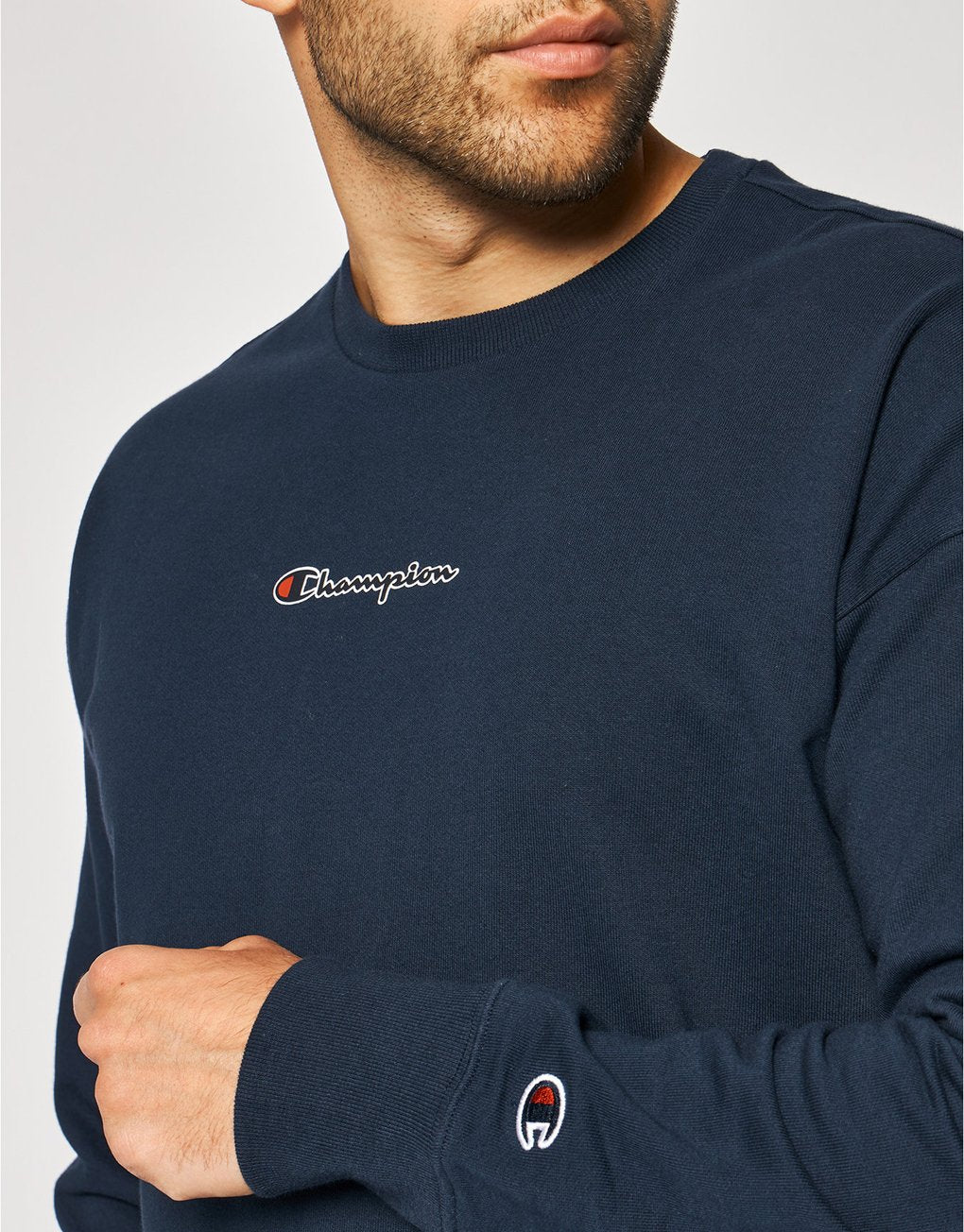 Champion Oversized Script Logo Print Sweatshirt