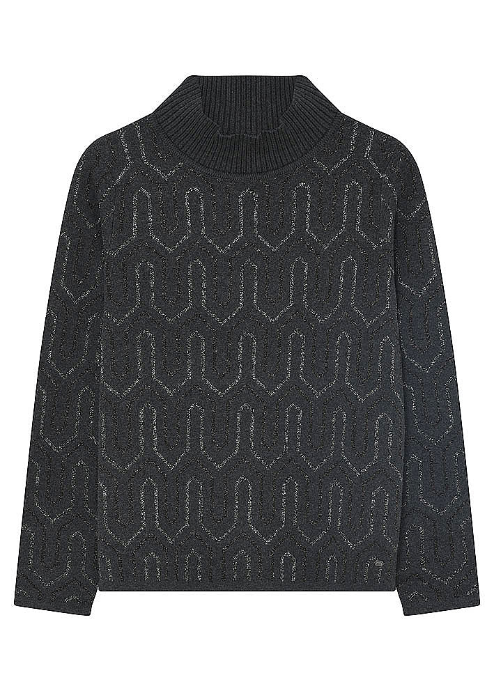 Gustav Aston jacquard knit 55418 Strik - Black
