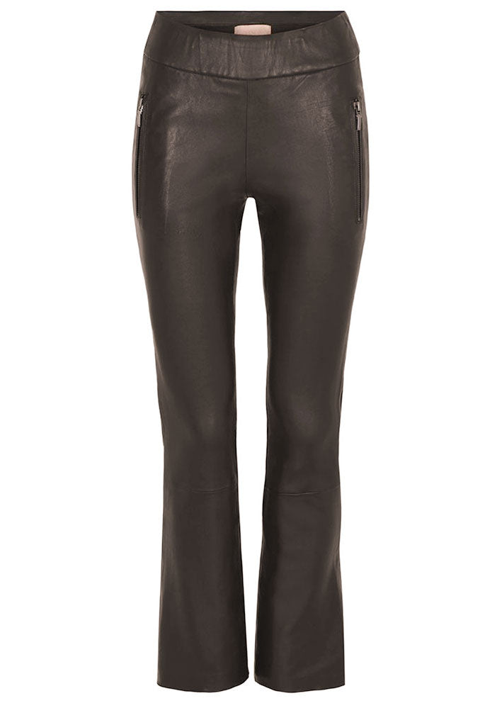 Gustav Doa 7/8 flare leg 54000-72980 Skindbukser - Chocolate