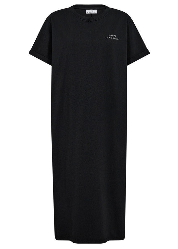 Haute L'amitié Crew Neck Tee Dress - Black