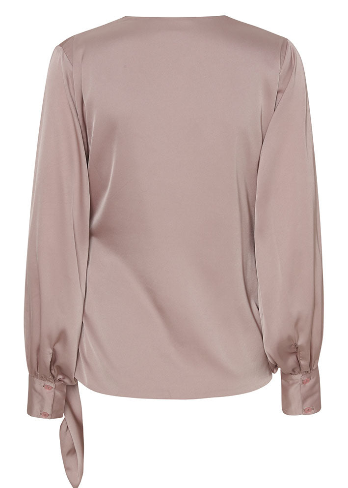 Karmamia Ines Blouse - Slå-om-bluse - Blush