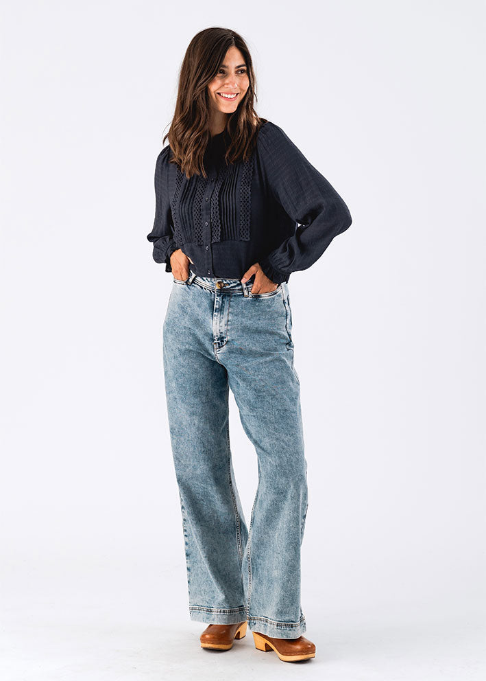 Lollys Laundry Ariel Skjorte - Dark Blue