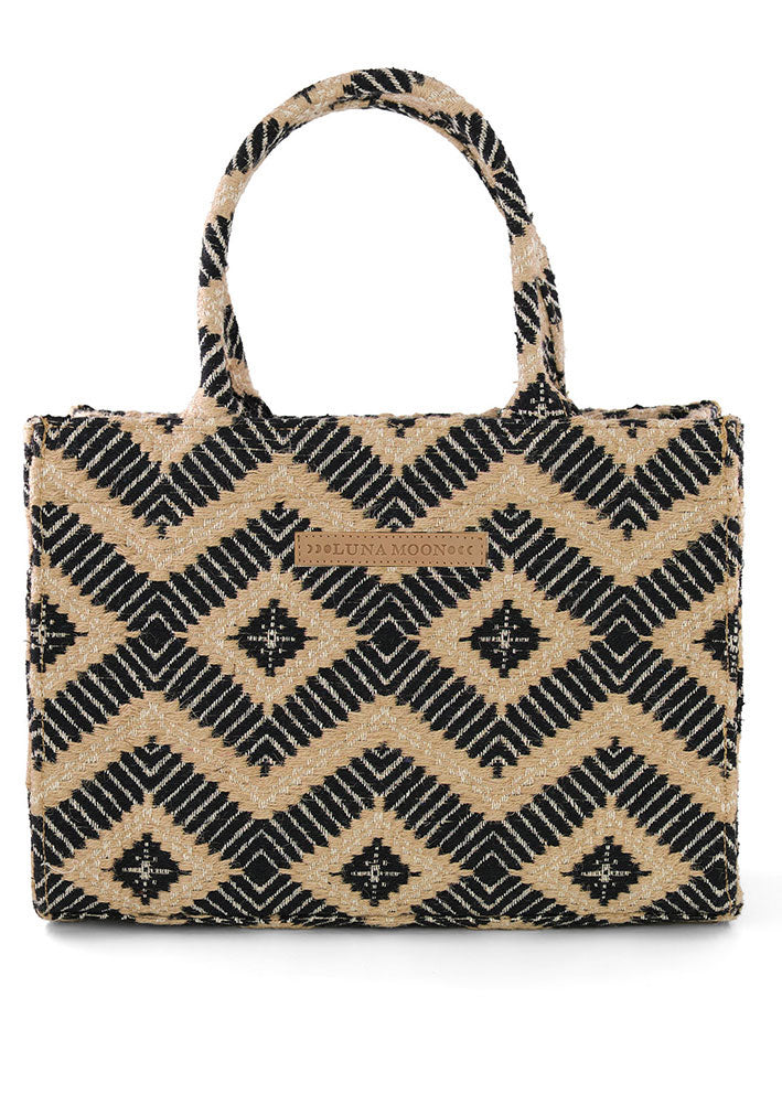 Luna Moon La Rambla Mid Tote - Black Online salg