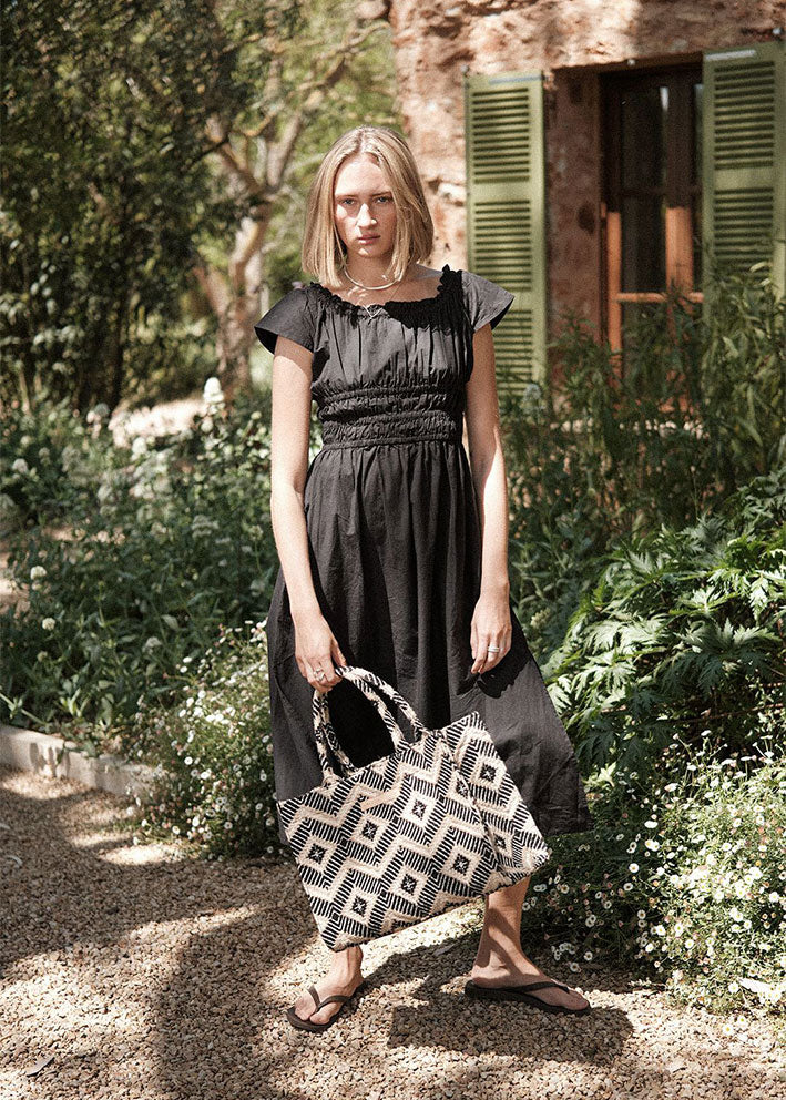 Luna Moon La Rambla Mid Tote - Black Online salg