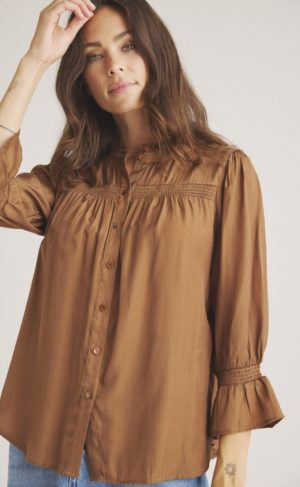 Luxzuz Bluse - Aino - Toffee