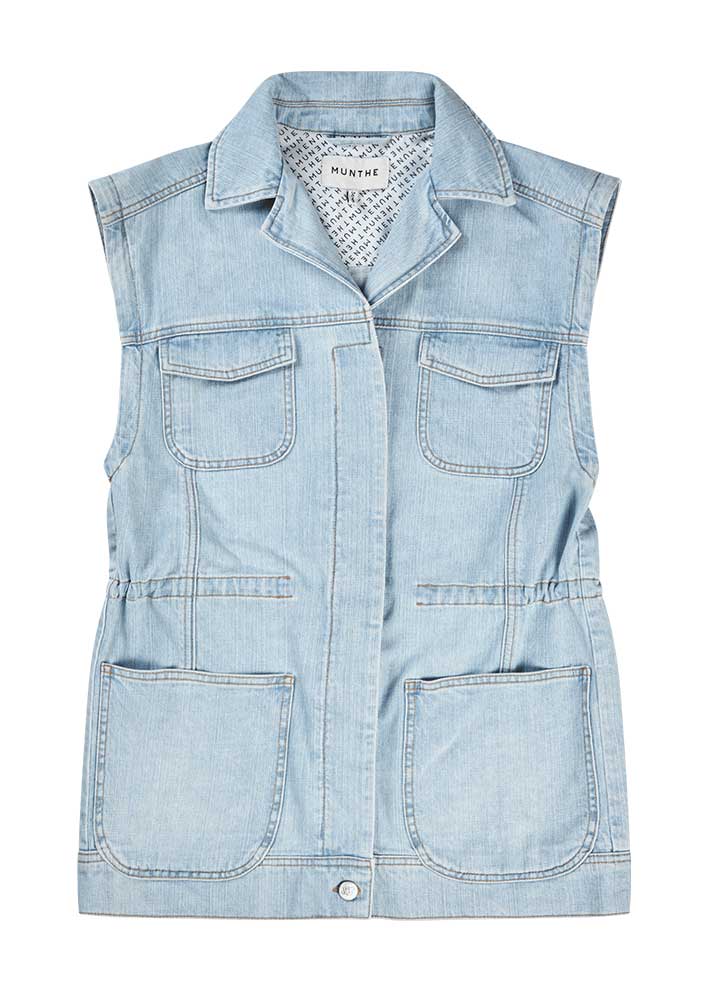Munthe Usami Vest - Light Blue
