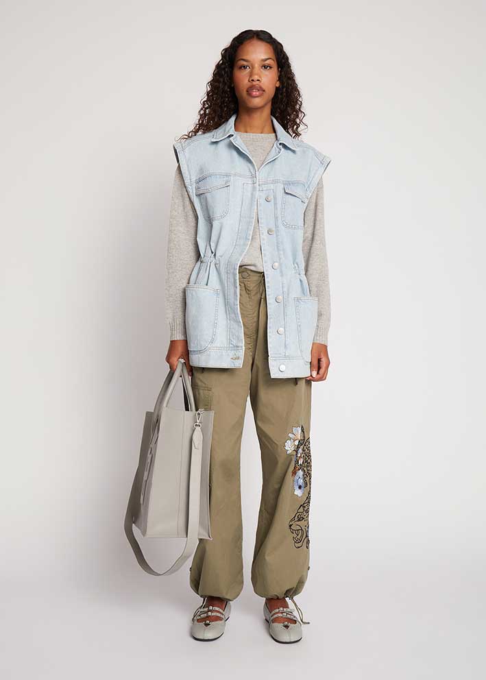 Munthe Usami Vest - Light Blue