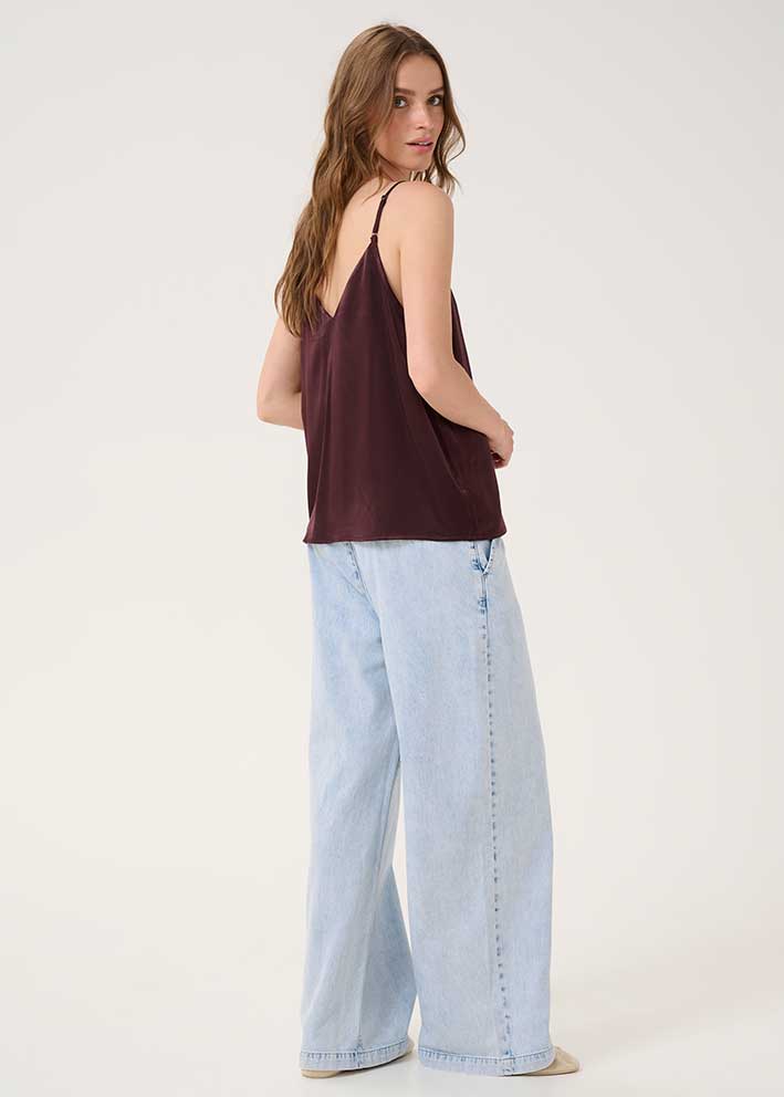 My Essential Wardrobe Estelle Strap Top - Fudge