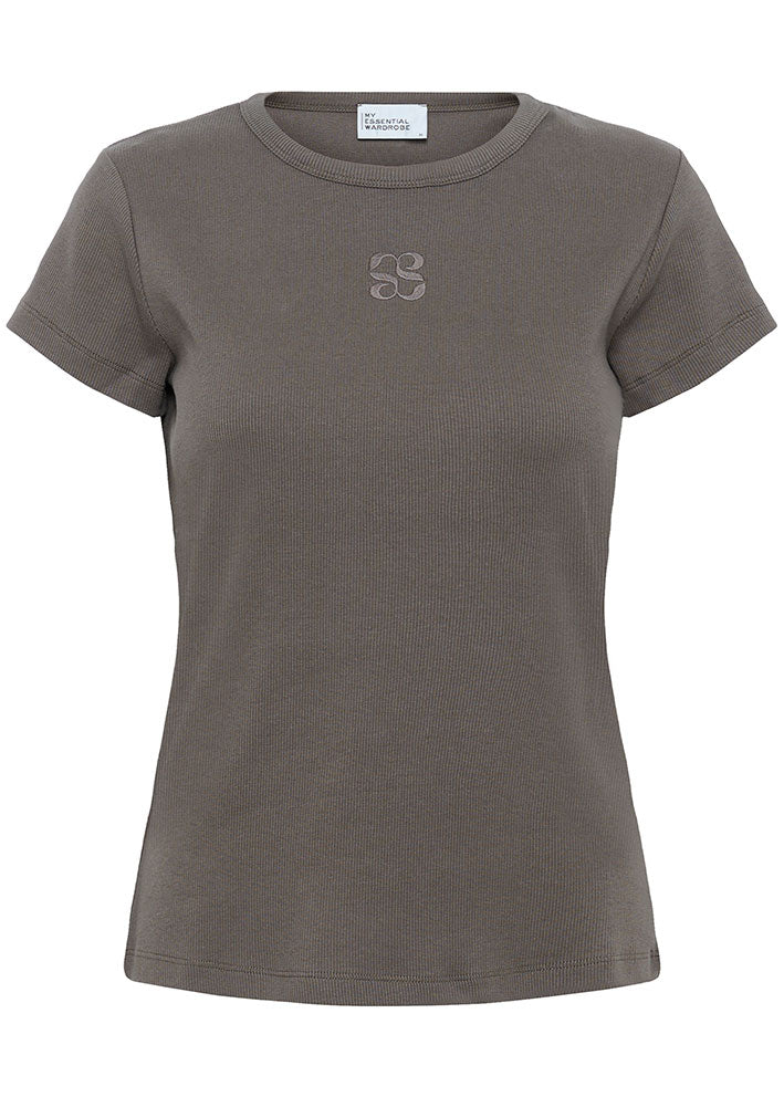 My Essential Wardrobe Mandy Logo T-shirt - Major Brown