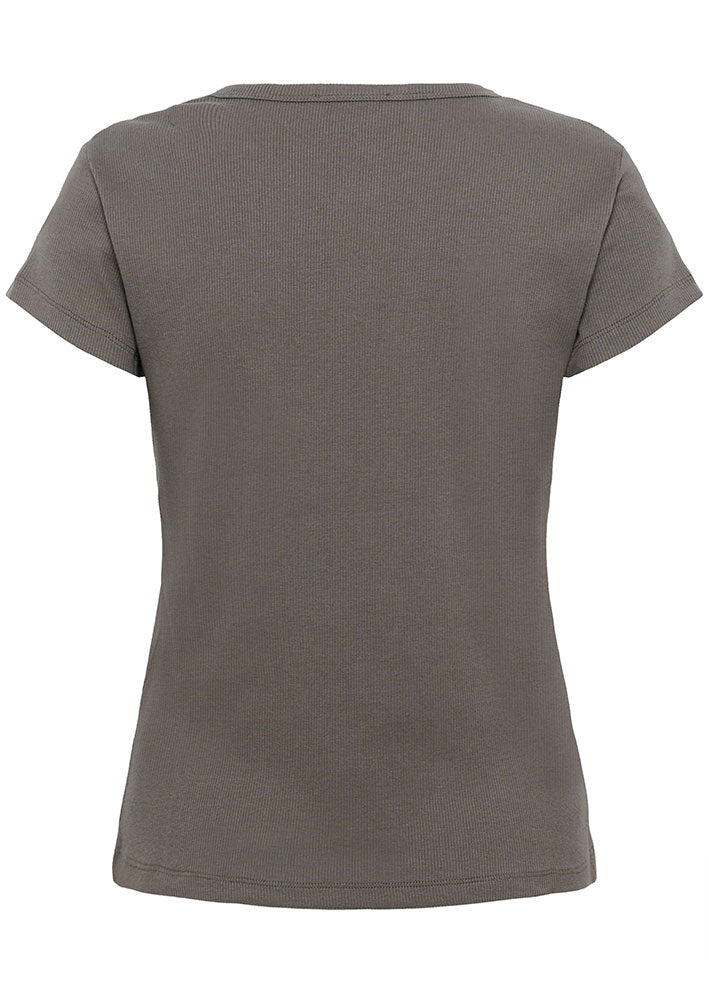 My Essential Wardrobe Mandy Logo T-shirt - Major Brown