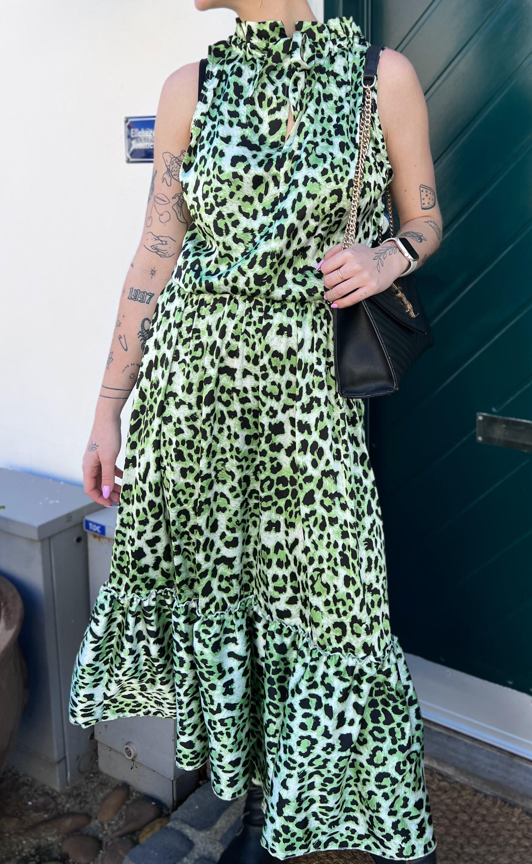 Say INA Copenhagen Top - Ellen - Green Leo (vendbar) Mode