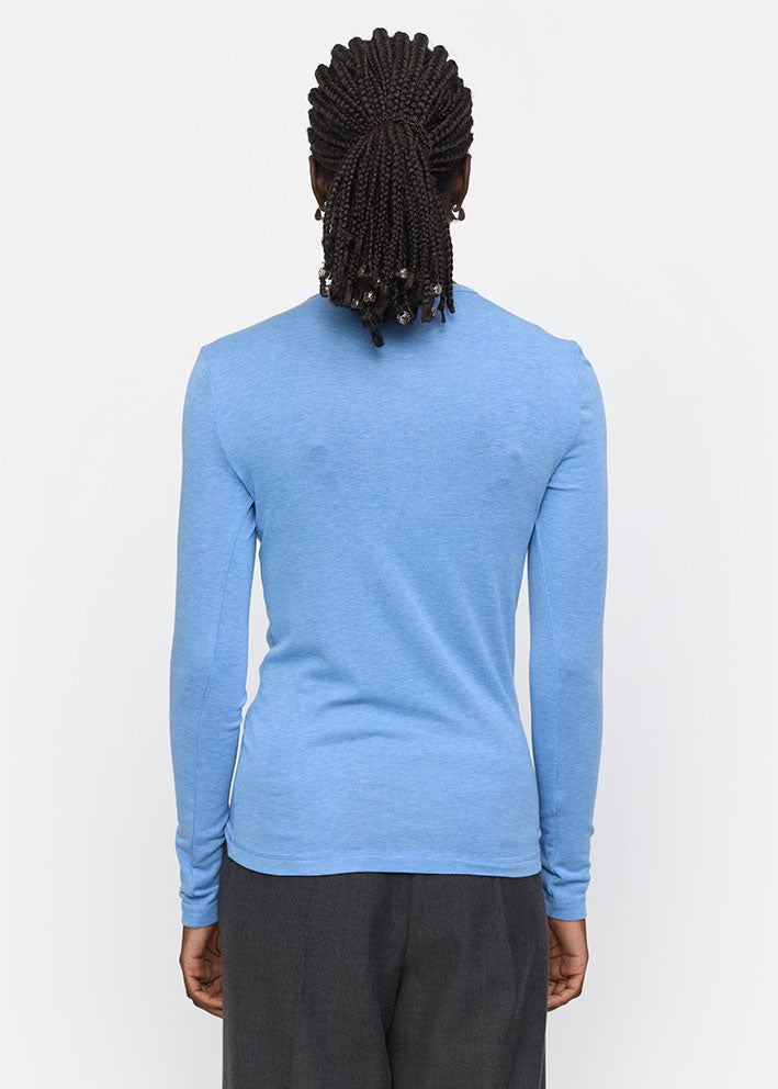 Soft Rebels Roman O-neck SR424-300 Azurine Melange