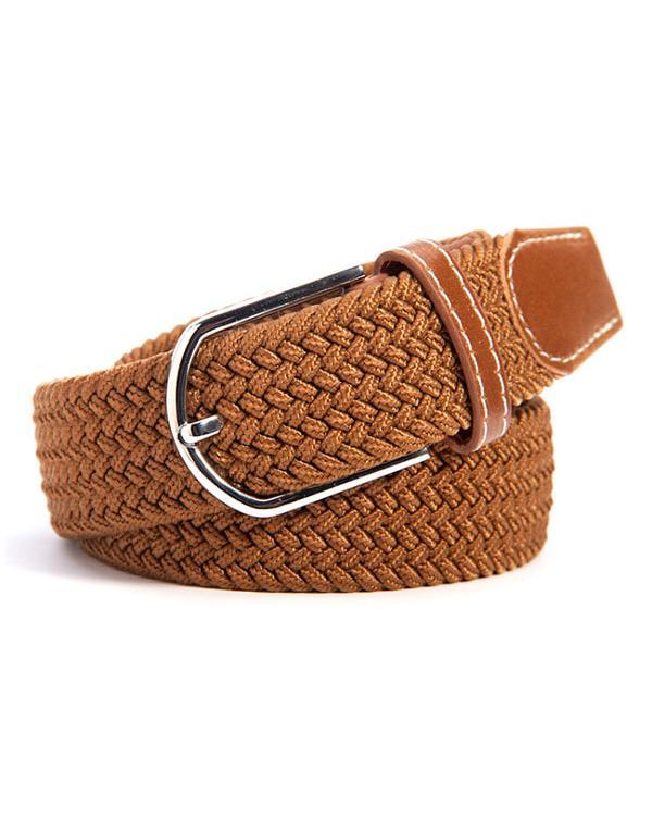 Unisex Canvas Elastic Belt Levere