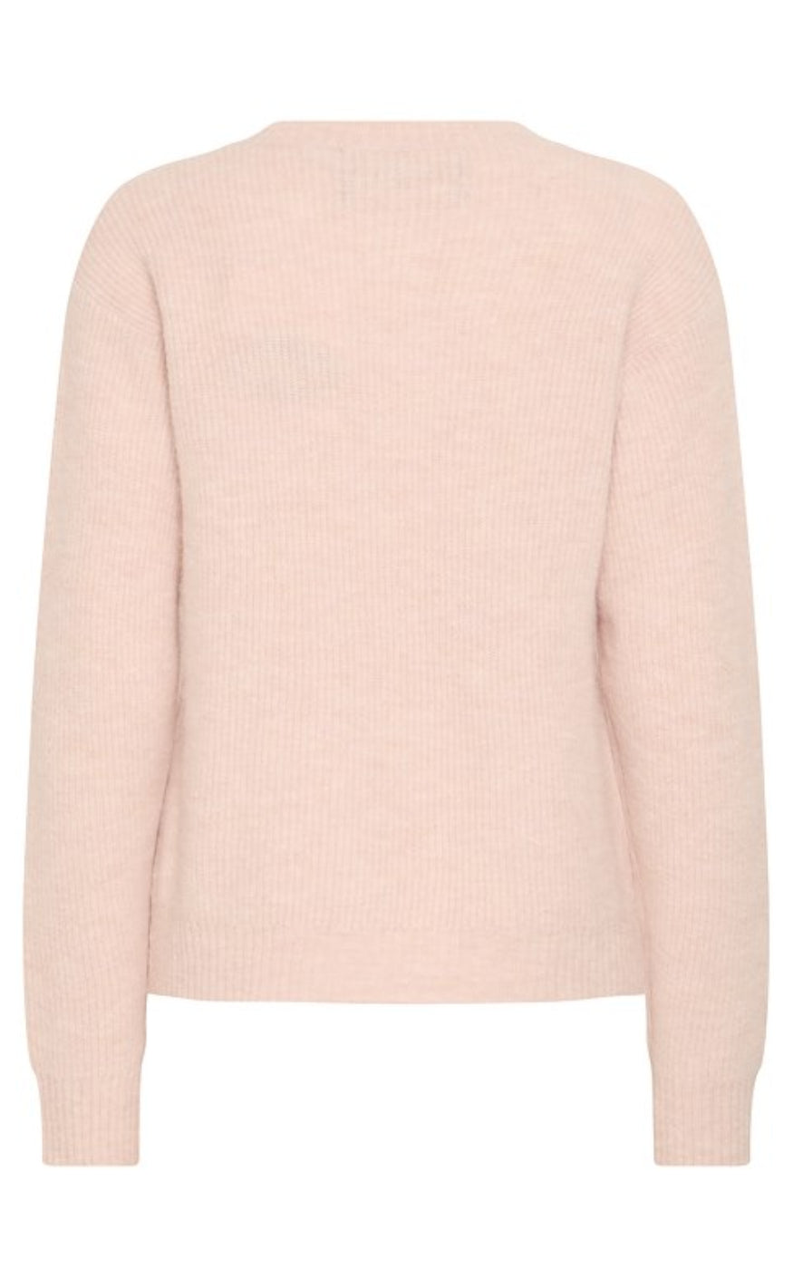 BALL Original Striktrøje - Stacy - Mauve Chalk Melange
