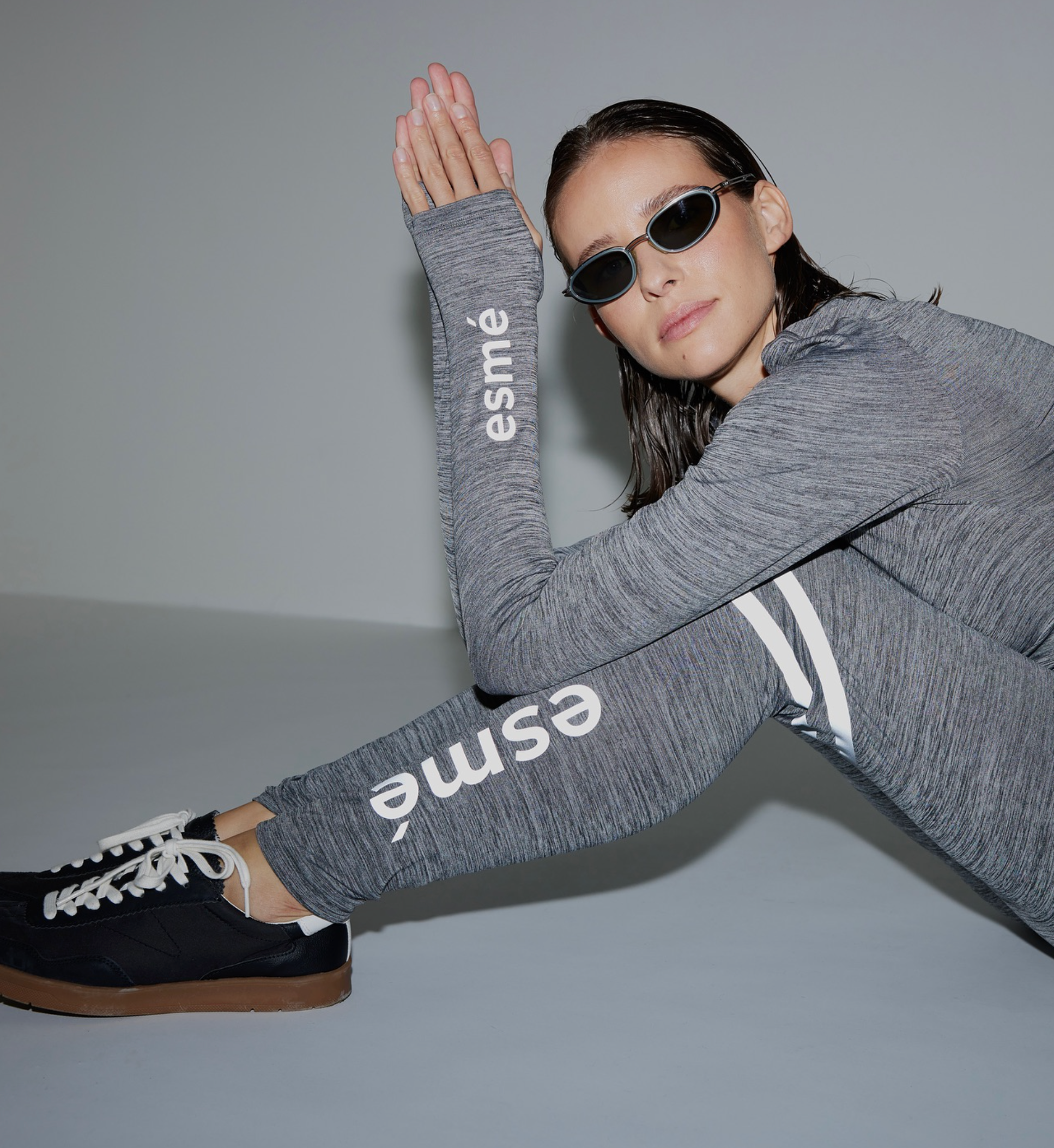 Esmé Studios Agneta Leggings ES324-349 Gray Melange