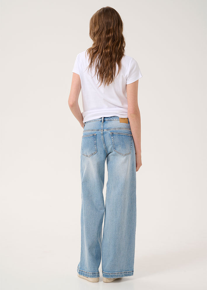 My Essential Wardrobe Dango 144 High X-Wide Jeans - Light Blue Retro Wash
