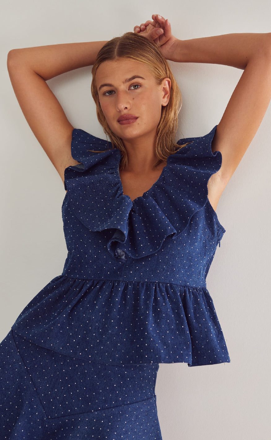 Noella Top - Louisa - Blue Wash