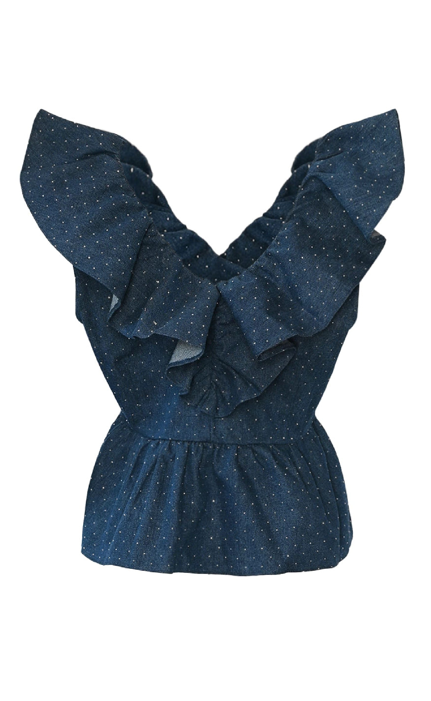 Noella Top - Louisa - Blue Wash