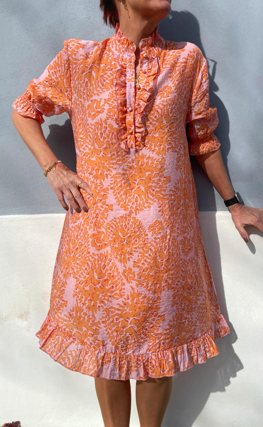 Say INA Copenhagen Kjole - Philine - Orange Dream