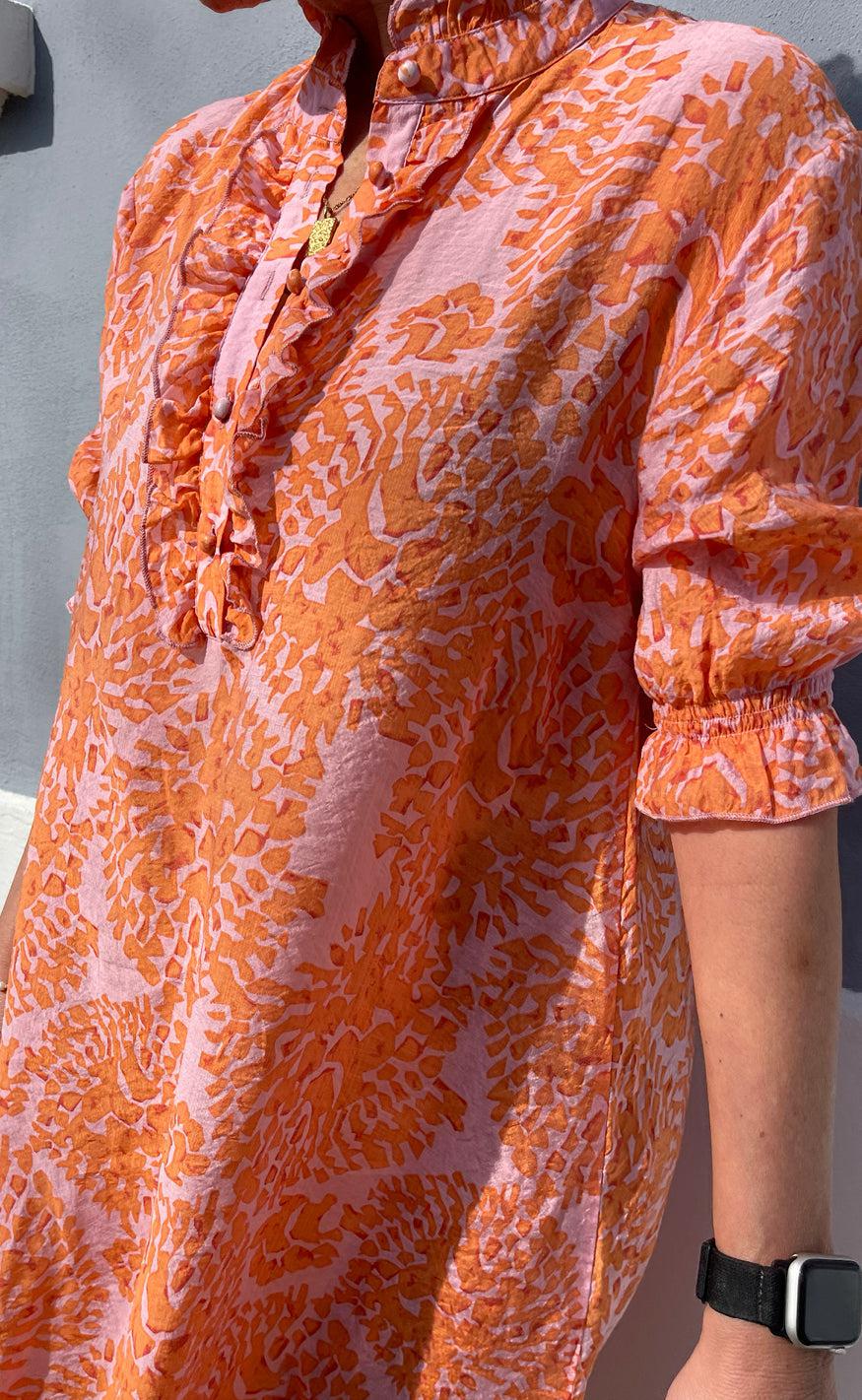 Say INA Copenhagen Kjole - Philine - Orange Dream