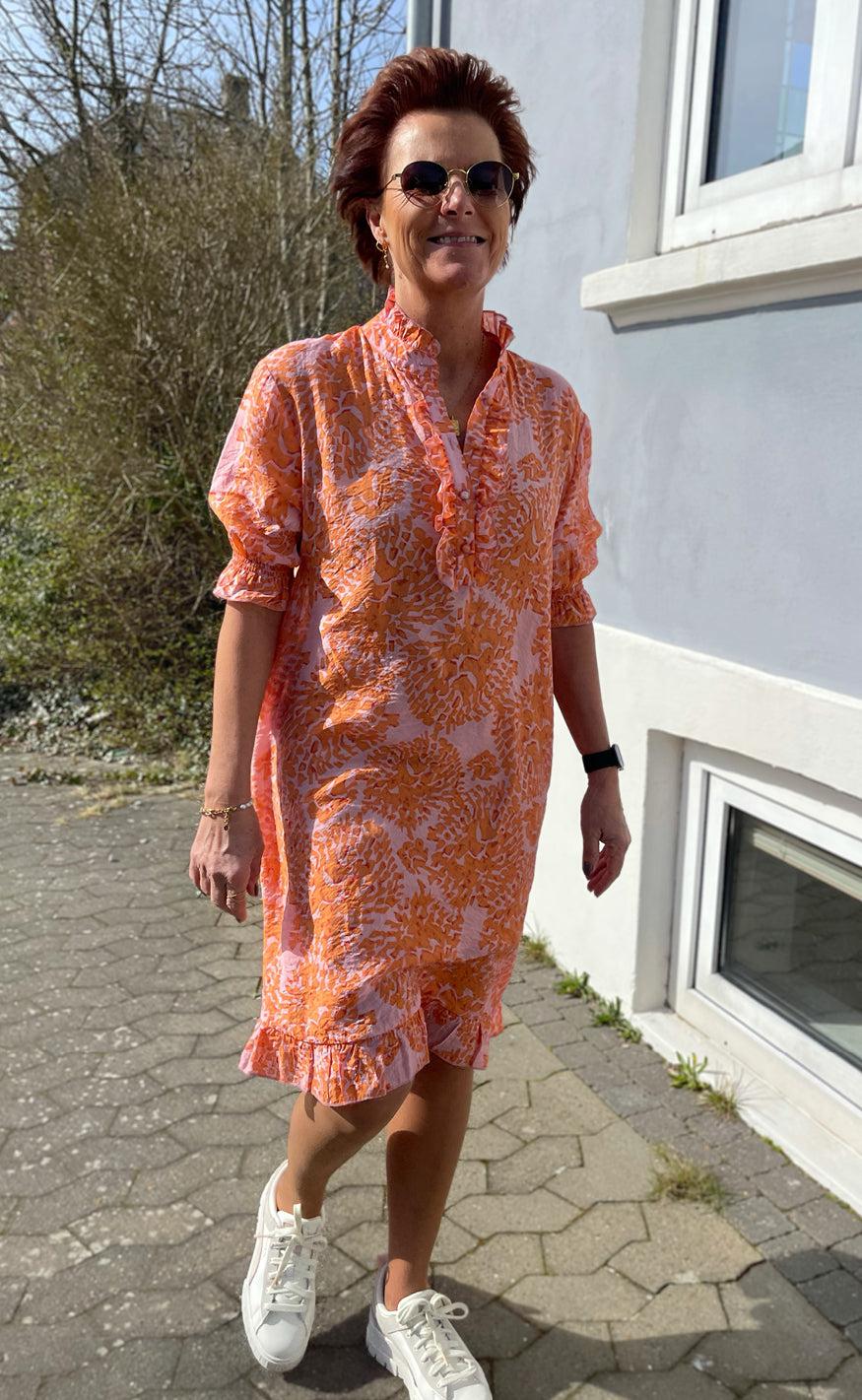 Say INA Copenhagen Kjole - Philine - Orange Dream