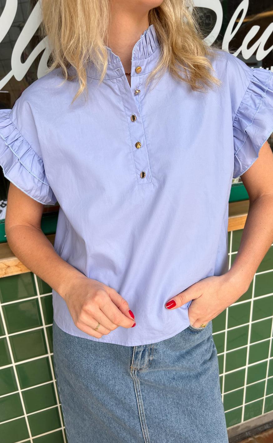 Say INA Copenhagen Top - Mandy - Mermaid Blue Online nu