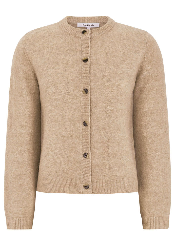 Soft Rebels Allison O-neck Cardigan SRX2112-200 Crockery Melange