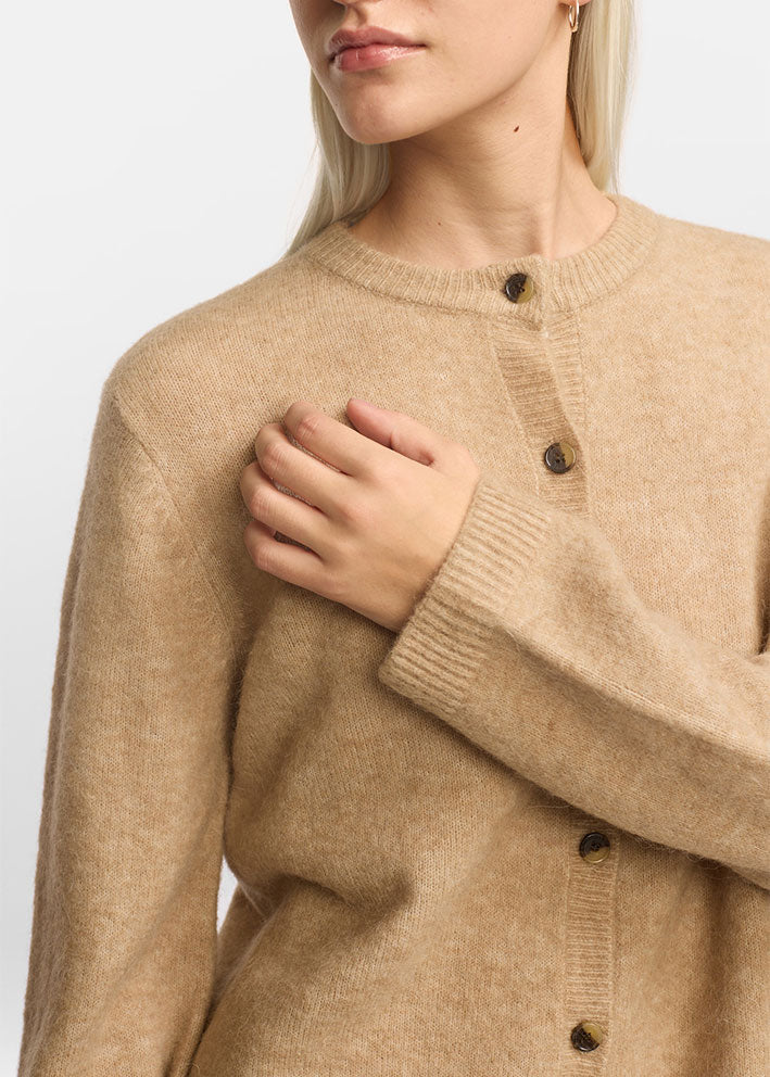 Soft Rebels Allison O-neck Cardigan SRX2112-200 Crockery Melange