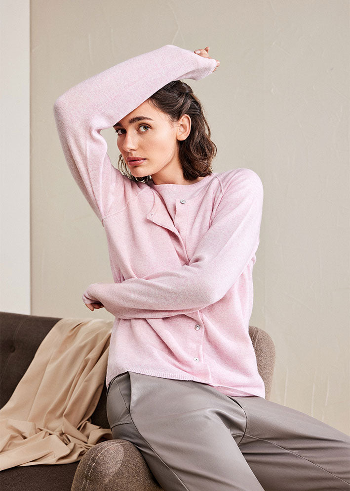 BTF CPH Cashmere SS Pullover 500081 Pink Melange