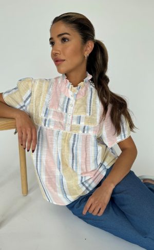 Continue Bluse - Isabella - Stribe