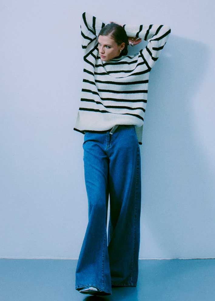 Copenhagen Muse Bianca Sweater - Stribet
