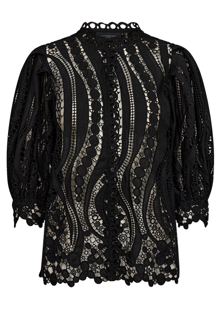 Copenhagen Muse Maluk Blonde Bluse - Black