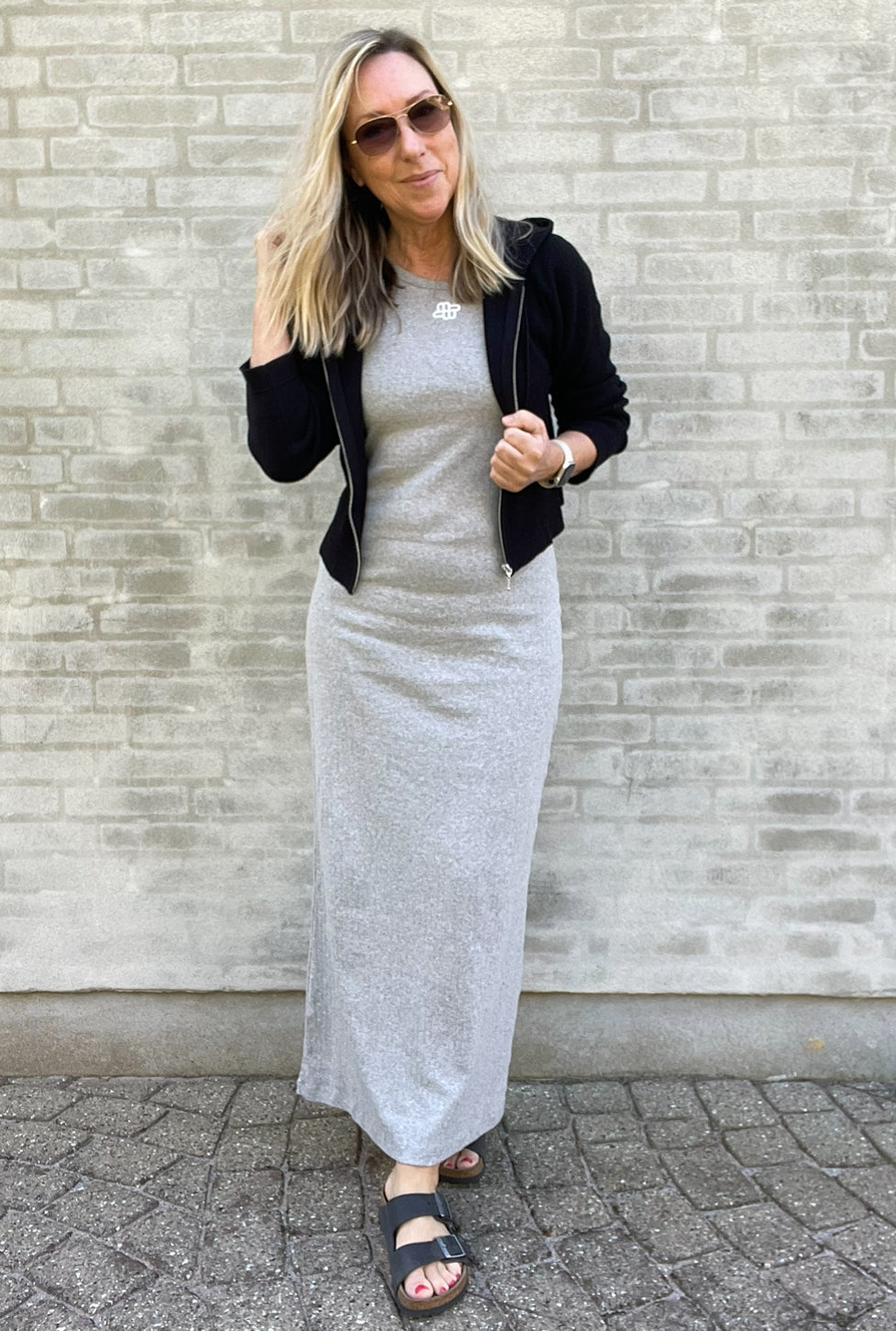 Esmé Studios Ena Knit Sweat Cardigan ES424-339 Black på udsalg