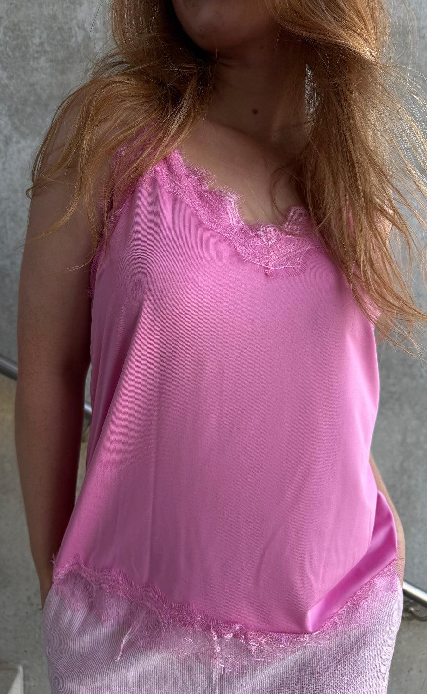 Freequent Top - Bicco - Fuchsia Pink Mode