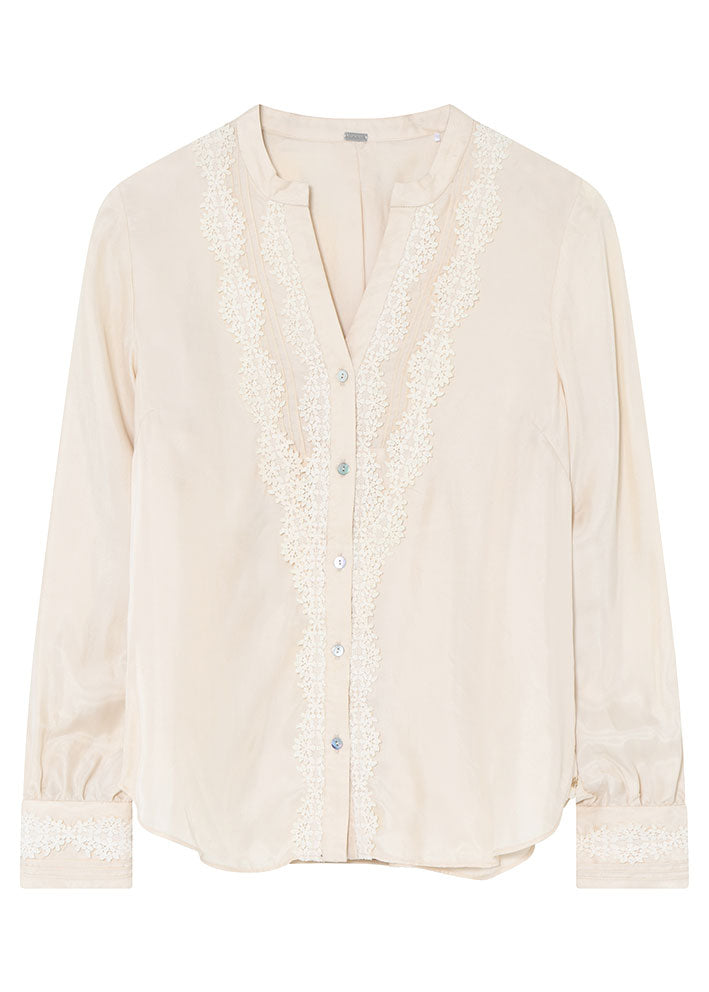 Gustav Carmen Shirt 55612 Skjorte - White Swan