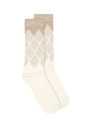Gustav Fenia long wool sock 55901 Strømper - Chateau Gray Udsalg