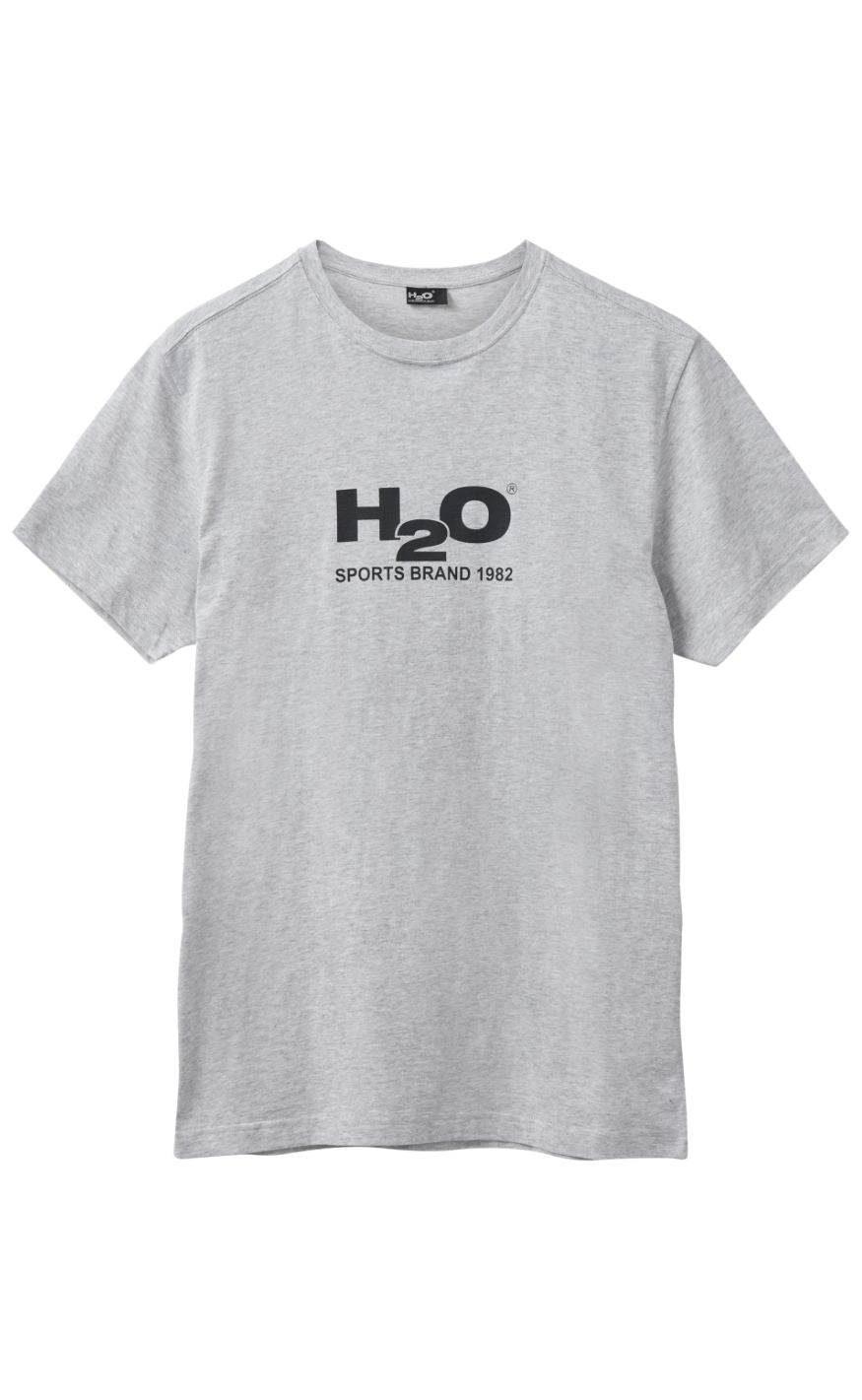 H2O T-Shirt - Logo - Lt. Grey Mel/Black Online nu
